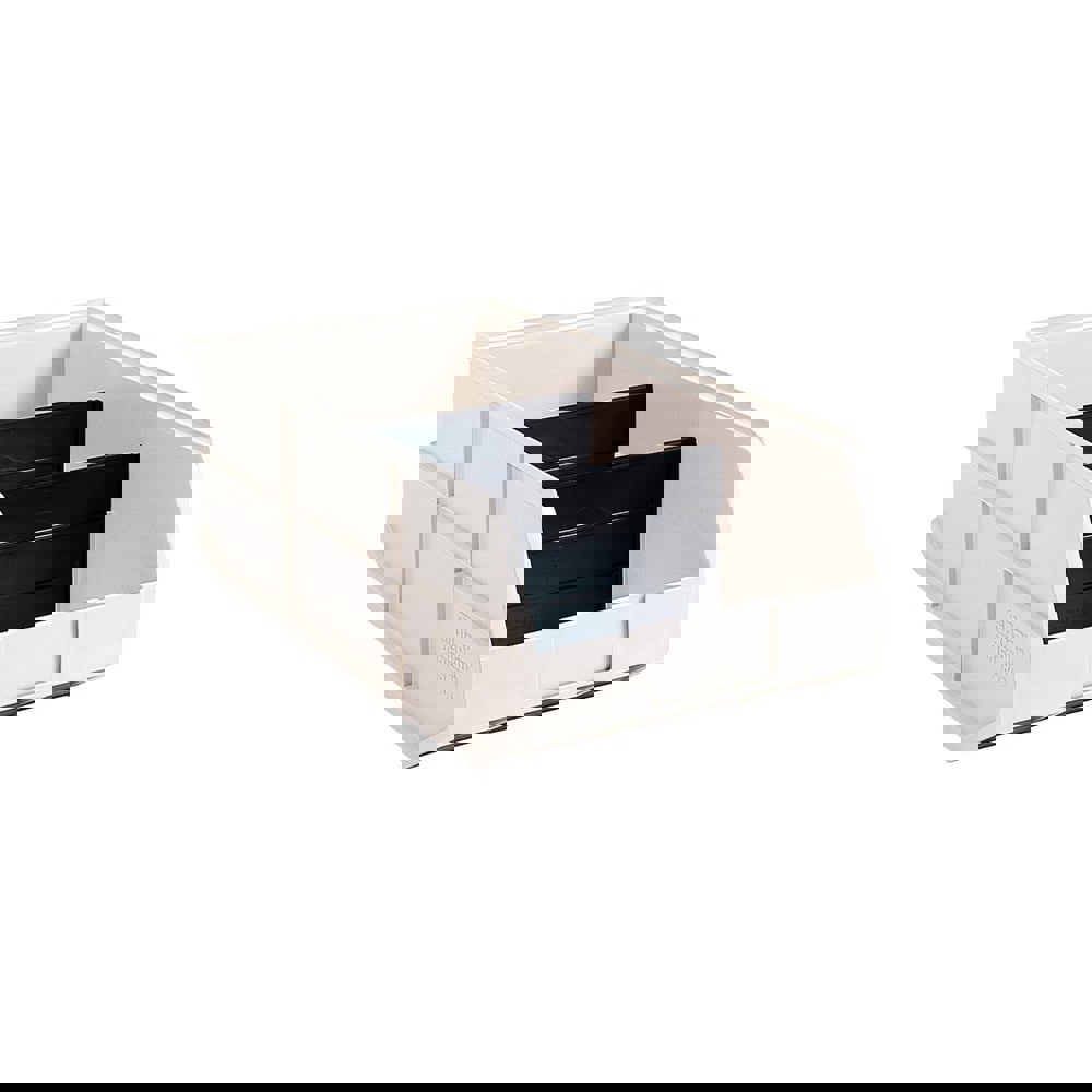 Plastic Hopper Stacking Bin: Ivory